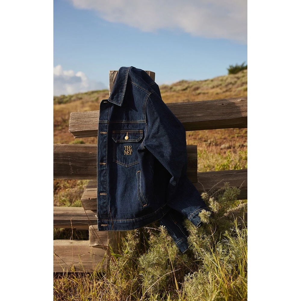 The Met x Pacsun Uniform Jean Jacket In Dark Indigo, Adult Size Large, NWT